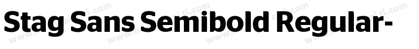Stag Sans Semibold Regular字体转换